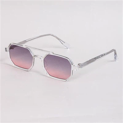 Klare Pilotensonnenbrille