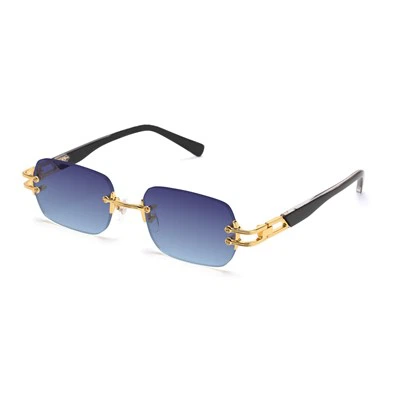 Luxuriöse randlose Sonnenbrille